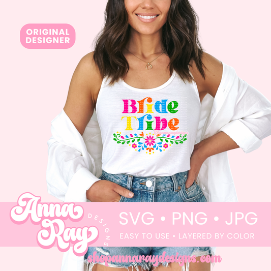 Floral Bride Tribe SVG PNG JPG