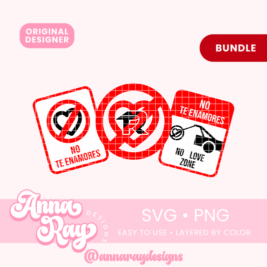 FR Pero No Te Enamores Bundle SVG PNG